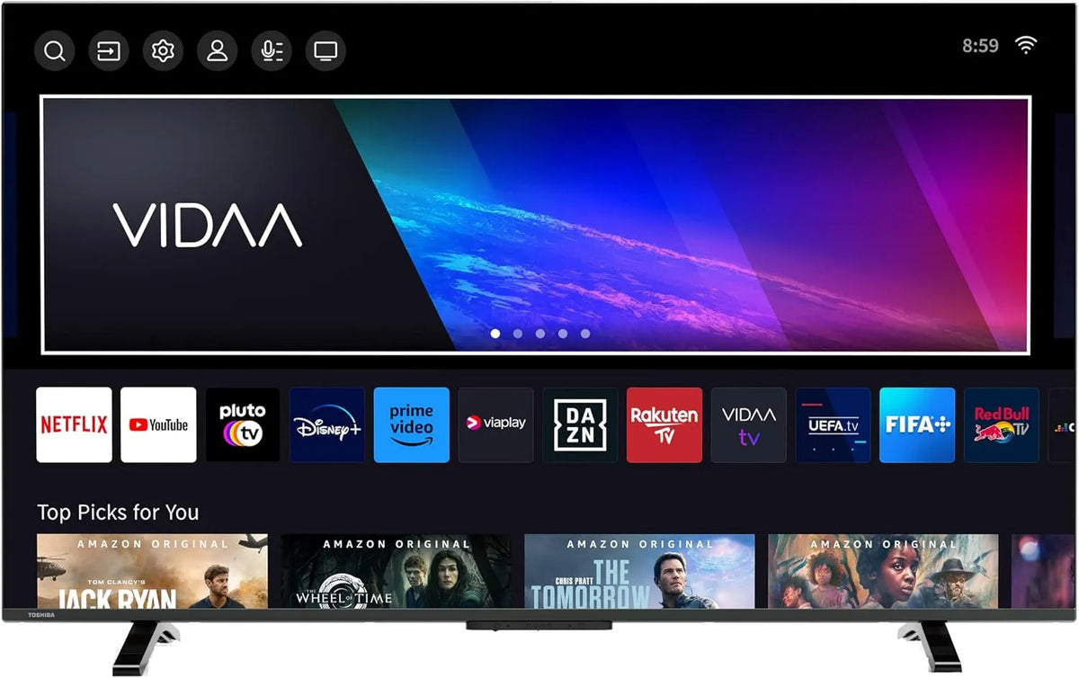 TOSHIBA 40LV2E63DAZ, Televizory, 40- palcová TV / VIDAA Smart TV (Full HD, HDR, trojitý tuner, Bluetooth, Dolby, Černá, 40L, Full HD, 10 v
