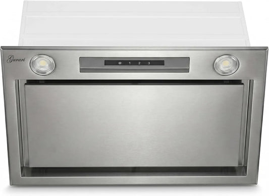 Gurari, Moduly ventilátoru, rozsah kapoty 52 cm GCH B 545 IS 52 PRIME • nerezová ocel podkapota • Ventilátor, Stříbrná, 52 cm, 70 cm