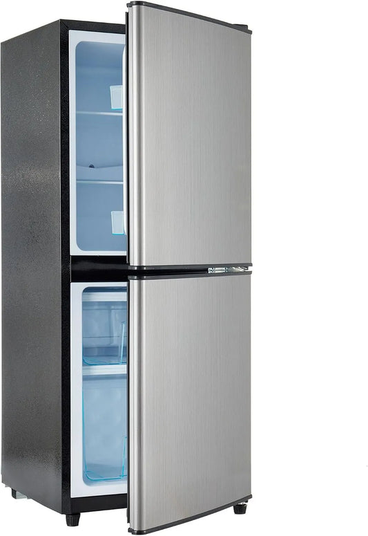 Merax 46L-Gefrierschrank 60L-K, Kombinované chladničky s mrazákem, Mramor lednice s mrazákem 106L, lednice s mrazákem 60 l, mrazák 46L, 7 nastavení