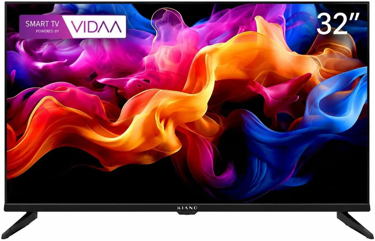 Kiano DVB-T2/S2/C DVB-T2, Televizory, Elegance 32 palců Smart TV - HD Ready LED TV s trojitým tunerem ( / S2 / C), Černá, 81 cm