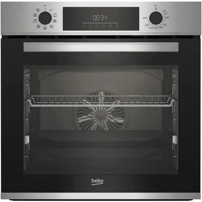 Beko BBIM12300XCE, Trouby, multifunkční budova v troubě 72l 60cm nerezová ocel katalýza, Stříbrná, 72l, 60cm