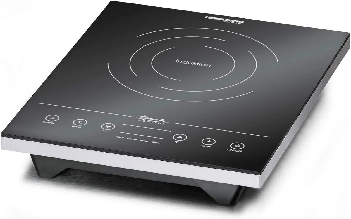 Rommelsbacher 2010/IN, Elektrické vařiče, CT 2010 / IN Indukce jedné horkokrevnosti - skleněná keramika, detekce hrnce, Průhledná, 2000 W, 1 V