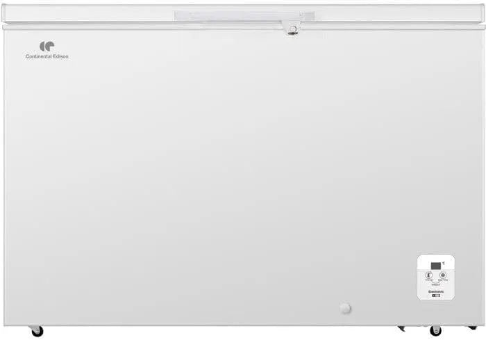 Continental Edison CECC372WD, Truhlicové mrazničky, Kontinentální Edison mrazák, 372 l, 130 x 40 x 84, 5 cm, třída D, bílá, 372W