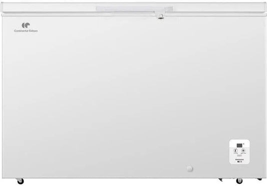 Continental Edison CECC372WD, Truhlicové mrazničky, Kontinentální Edison mrazák, 372 l, 130 x 40 x 84, 5 cm, třída D, bílá, 372W