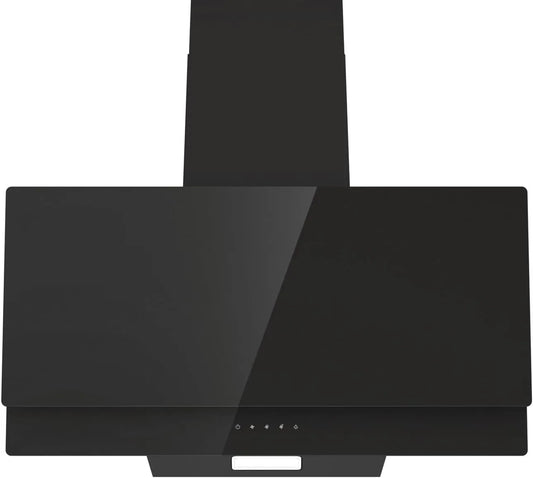 Gorenje W9TB, Nástěnné digestoře, EEK: Hlavička B, 90 cm široká, 608 m3 / h, 1 x LED světlo, 3 stupně výkonu, černé, Černá, 90 cm, 63 dB
