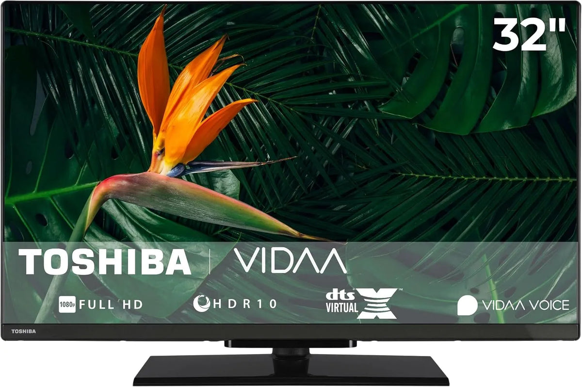 TOSHIBA 32LV3F63DAZ, Televizory, TV 32 palců VIDAA Smart TV s rozlišením Full HD, Černá, 32L, Full HD, 10 v, 80 cm