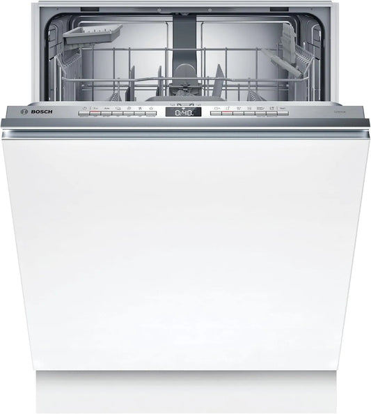 Bosch SMV4HTX14E, Myčky nádobí, 60 cm, ova série 4 Plně integrovaná myčka nádobí, Smart Start, VarioFlex Koše, Stříbrná, 81, 5 cm
