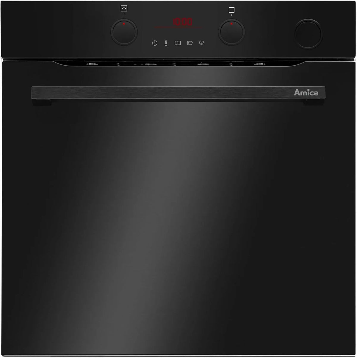 Amica, Sporáky, built- v troubě 60 cm 77 l vstřikovací pára černá EBSX 949 800 V, Černá, 60 cm, 77 l, 800 V, 3, 6 kW