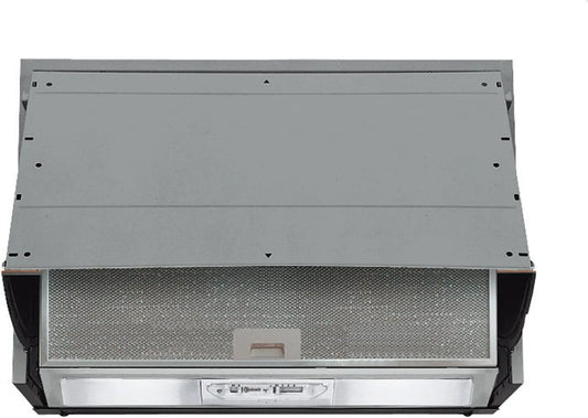 Bauknecht SG/1, Integrované odsávací odsávače, DE 5360 SG / 1 mezistavba 60 cm stříbrná šedá, Černá, 60 cm, 2x3, 1 v, 66, 1 kW