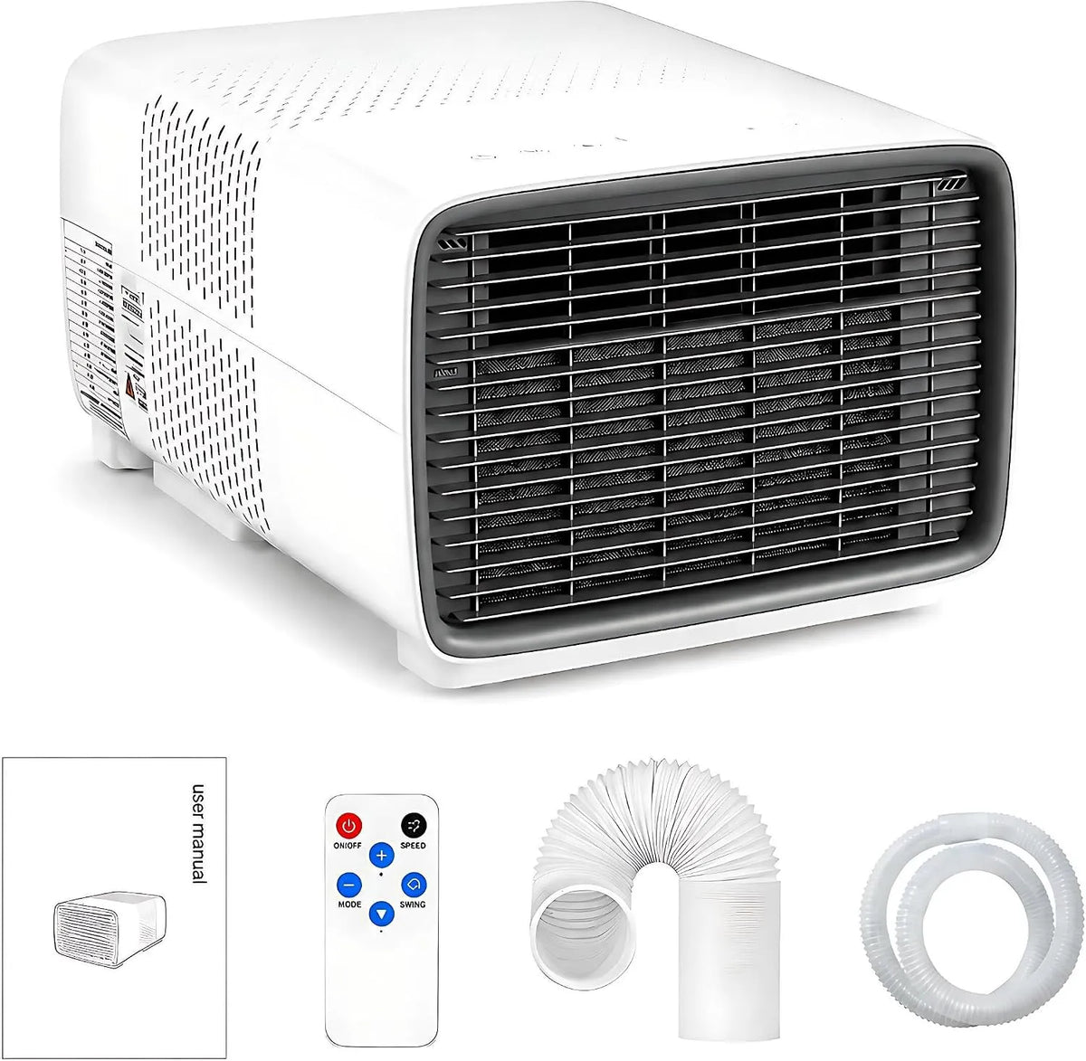 QITUJOUR, Mobilní klimatizace, 280 W mini- klimatizace, eco- friendly mini- kompresor klimatizace pro moskytiéry, Černá, 280 W, 2700 BTU, 2 kW