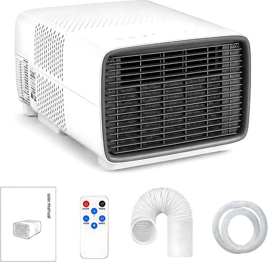 QITUJOUR, Mobilní klimatizace, 280 W mini- klimatizace, eco- friendly mini- kompresor klimatizace pro moskytiéry, Černá, 280 W, 2700 BTU, 2 kW