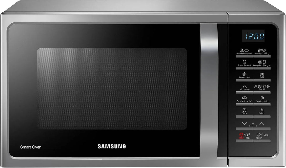 Samsung, Mikrovlnné trouby s grilem, mikrovlnná trouba Mwo Combi šedá, 900 W, 1500 W, 28 L