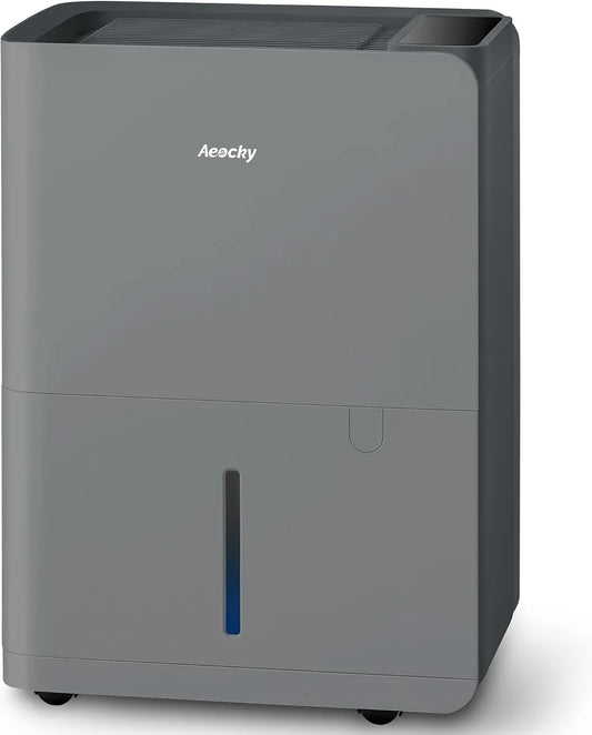 AEOCKY 25L/Tag, Odvlhčovače vzduchu, 25L / den odvlhčovač elektrické, sušička prádla, 2.7L vodní nádrž (šedá), Šedá, 25L, 2.7L, 20 L, 7 mm