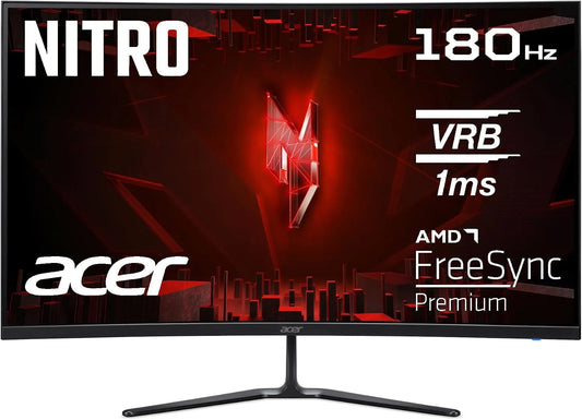 Acer ED320QRS3, Monitory, Nitro Gaming Monitor 32 palců (80 cm) Full HD, 180Hz, zakřivený, Černá, 3 G, 80 cm, Full HD