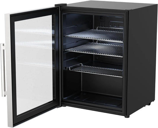 cozze, Minichladničky, ® Venkovní lednička pro venkovní použití s nerezovým rámem (60 l), Bílá, 60 l, 8 x 47 cm, 1 W, 60 kW