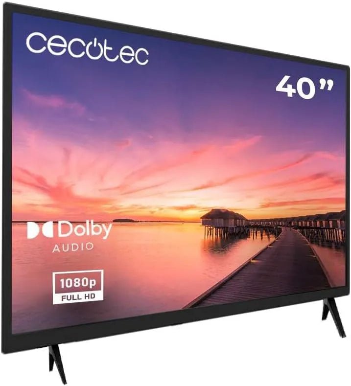 Cecotec DVB T/T2/C/S/S2, Televizory, TV - LED TV s 40 palci, Full HD rozlišením - 0 série 0040. Dolby systém, DVB T, Černá, Full HD, 16W