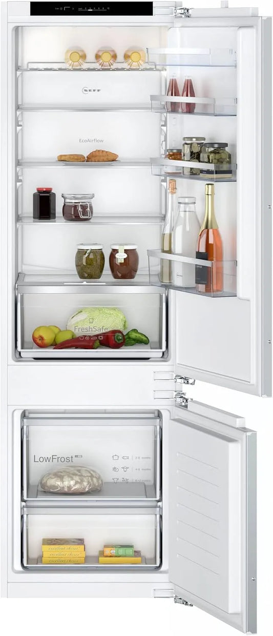 Neff KI5872FE0, Kombinované chladničky s mrazákem, N 50, vestavěný mrazák v kombinaci s mrazákem v dolní části 177.2 x 55.8 cm (H x, Bílá, 2 x 55
