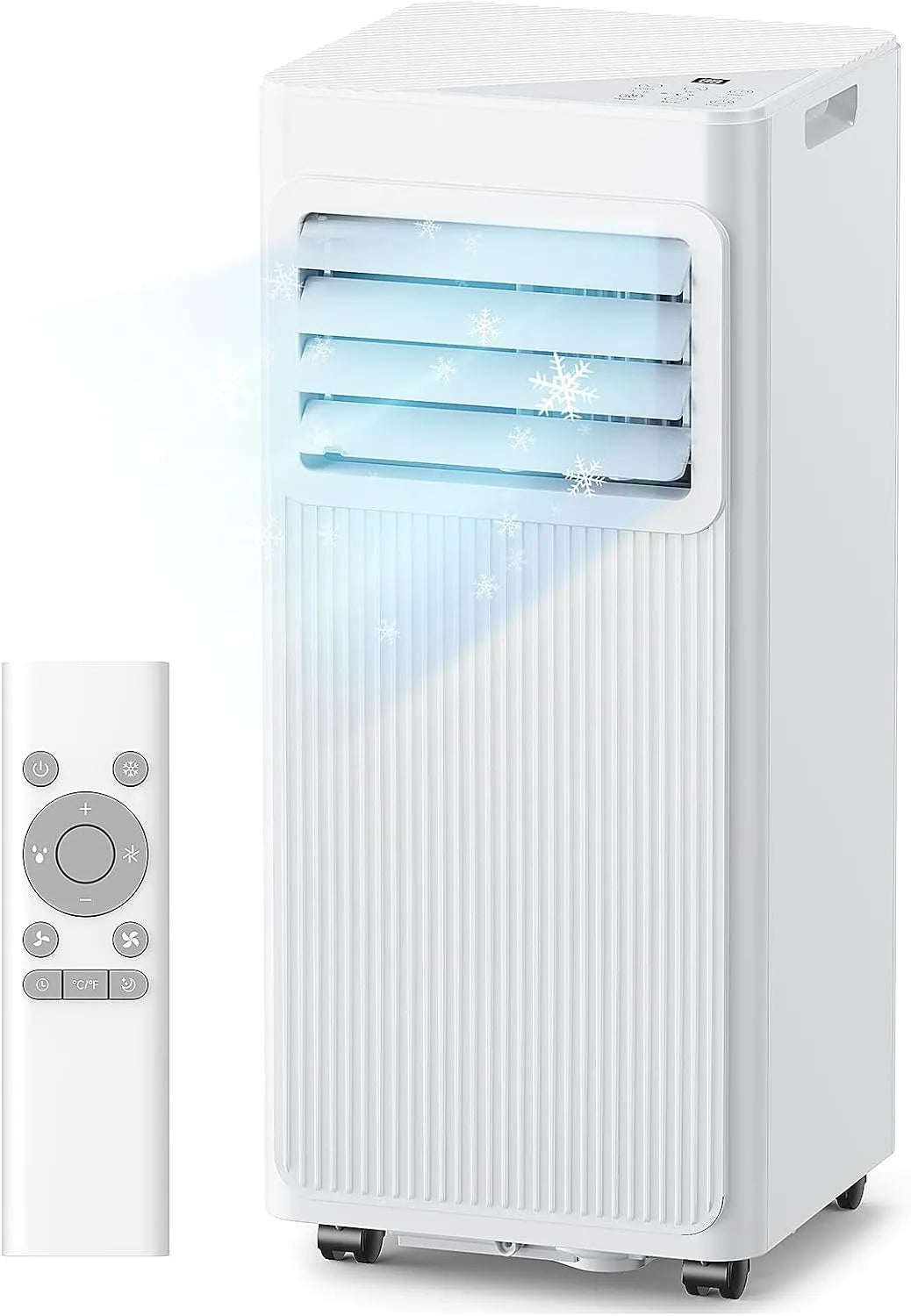 Zenolix 4-in-1 25m2, Mobilní klimatizace, Mobilní klimatizace 7000 BTU, klimatizační jednotka s výfukovou hadicí & 4m okno, Bílá, 7000 BTU, 2 v