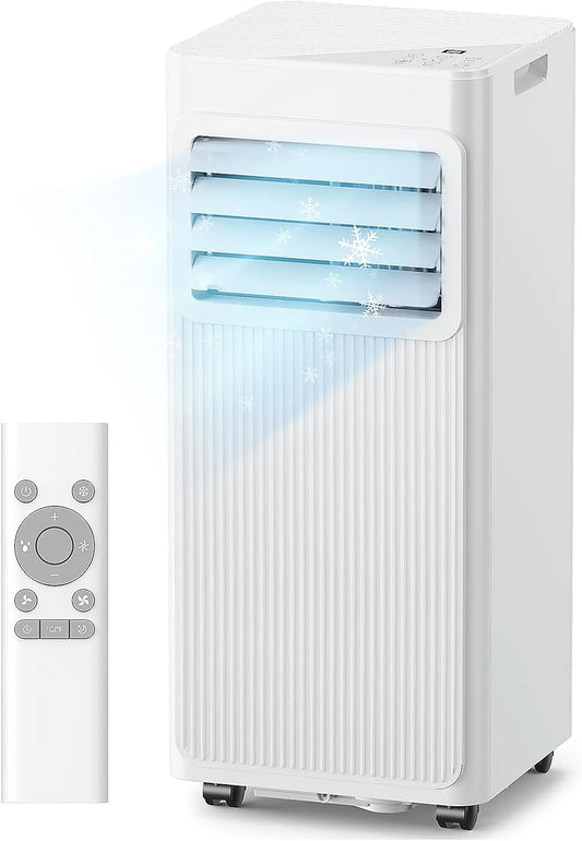 Zenolix 4-in-1 25m2, Mobilní klimatizace, Mobilní klimatizace 7000 BTU, klimatizační jednotka s výfukovou hadicí & 4m okno, Bílá, 7000 BTU, 2 v