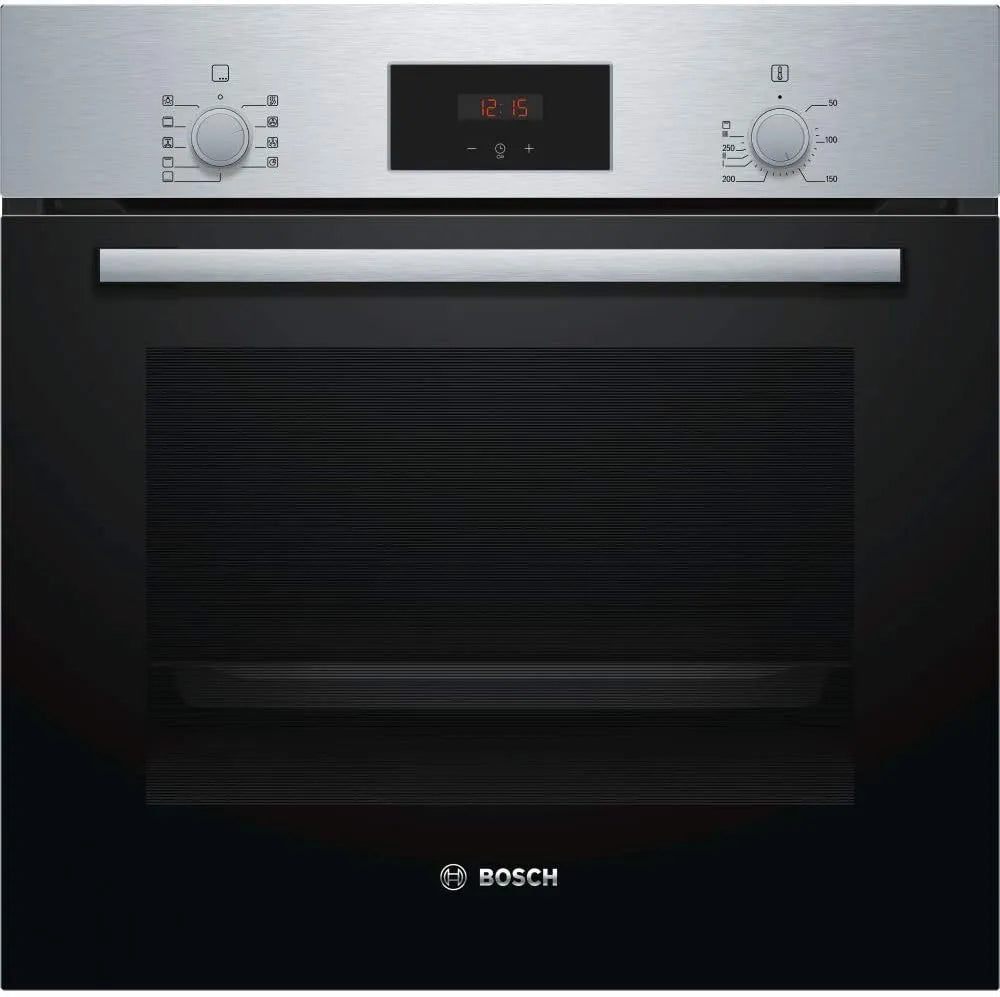 Bosch HBF114ES0, Trouby, ová série 2 Elektrická 66l Pece z nerezové oceli, Stříbrná, 66l