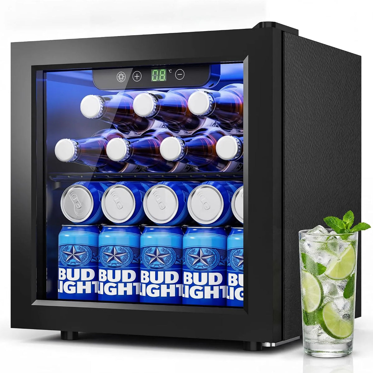 TRIUMPHKEY, Nápojové chladničky, 36L Mini Lednice, Tiché nápoje Lednice, Bílá, 36L, 6 l, 0, 33 l