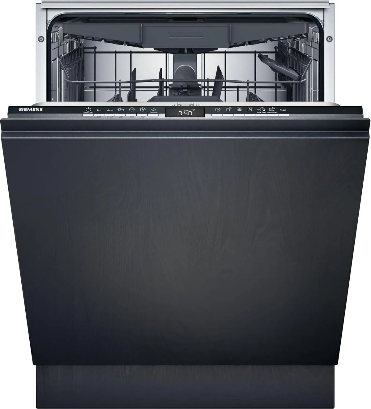 Siemens SN63EX02CE iQ300, Myčky nádobí, 60 cm, myčka, plně integrovaná myčka s příbory zásuvka, HomeConnect, varioSpeed, Stříbrná
