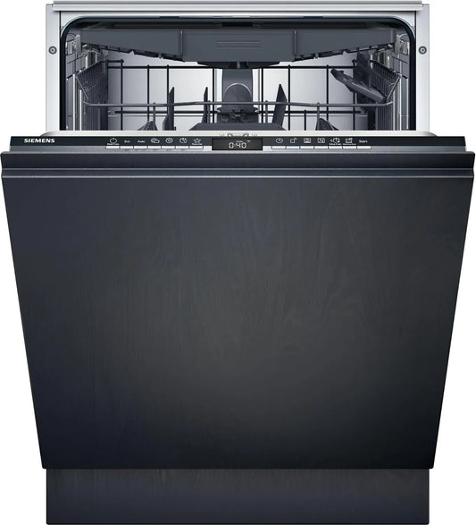 Siemens SN63EX02CE iQ300, Myčky nádobí, 60 cm, myčka, plně integrovaná myčka s příbory zásuvka, HomeConnect, varioSpeed, Stříbrná