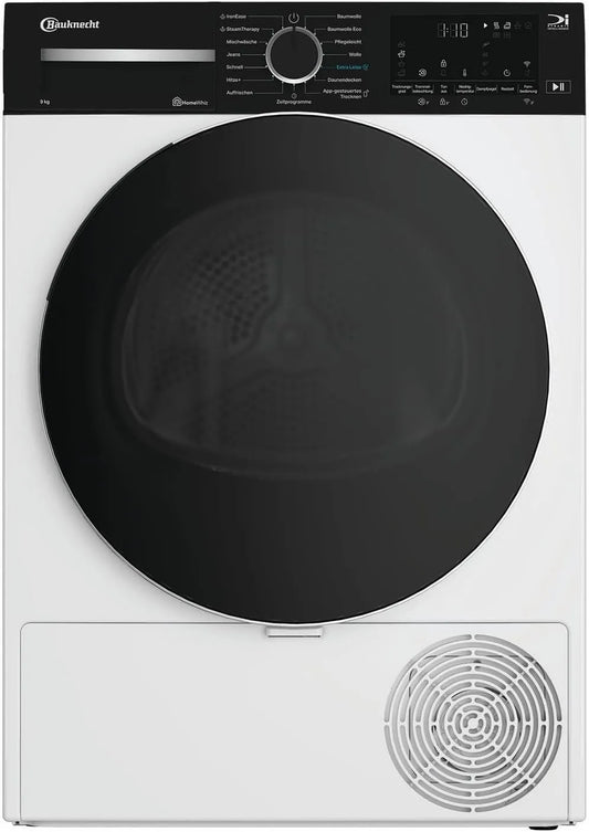 Bauknecht, Sušičky s tepelným čerpadlem, BT 97A WB vysoušeč tepelných čerpadel / 9 kg / EEK A / IronEase / A-Noise /, Bílá, 9 kg, 127l, 60dB