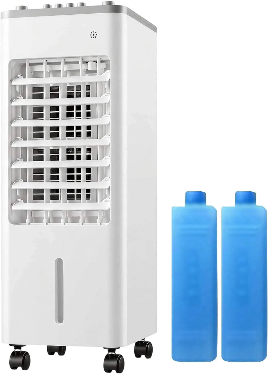 LILIHOT, Mobilní klimatizace, Ventilátor s vodou chlazení, klimatizace systém Mobile Bez výfukové hadice, tichý, Bílá, 9l, 000 btu