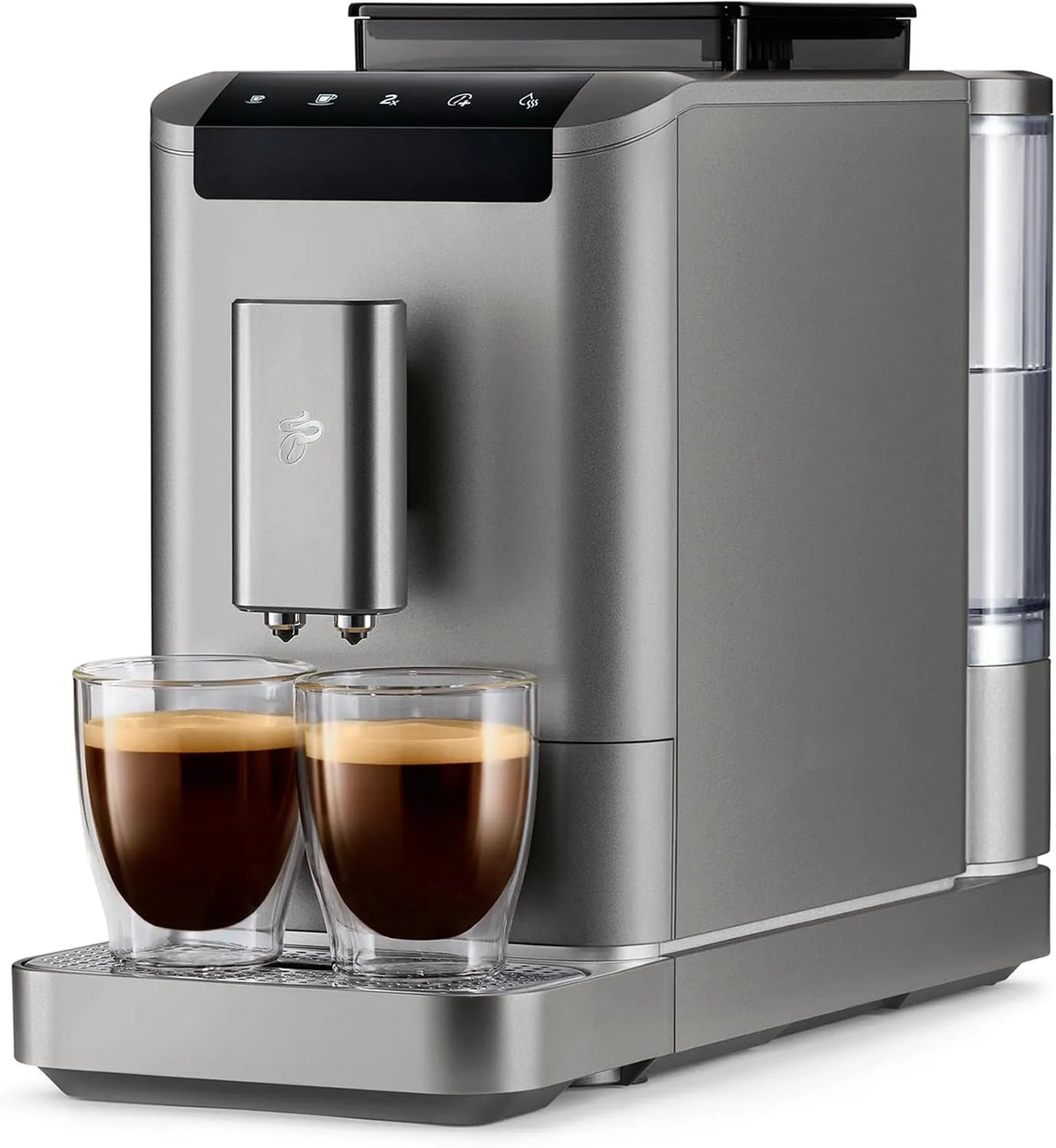 Tchibo Esperto2, Plně automatické kávovary, Caffè kávovar, titanové stříbro, Stříbrná, 18 cm, 1, 4 l, 300 g
