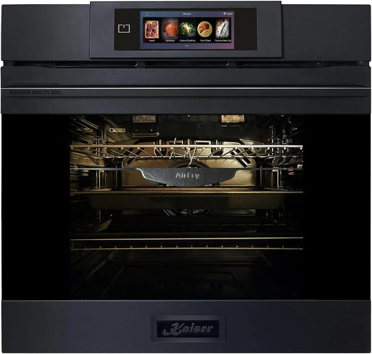 Kaiser, Trouby, EH 6347 Built- in troub Electro Pyrolýza Graphite Gray Matt Moire 86 L TFT displej, Černá / stříbrná, 86 L, 6347 L, 4 × 59
