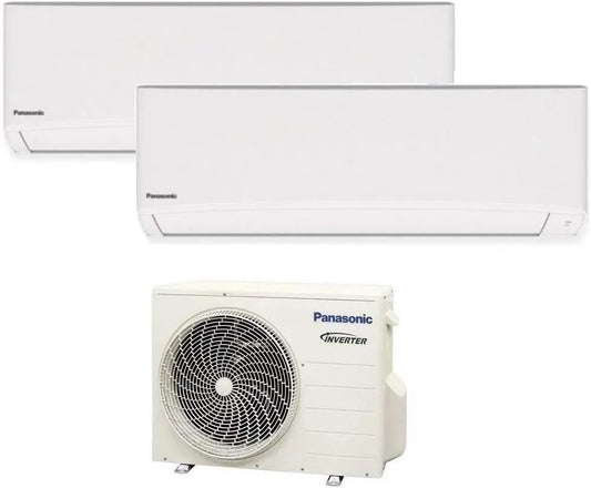 Panasonic, Splitové klimatizace, dual- split klimatizační systém tz a + + + r32 9000 + 9000 wifi nanoex, Bílá, 9000 w, 000 BTU, 25W, 779 mm