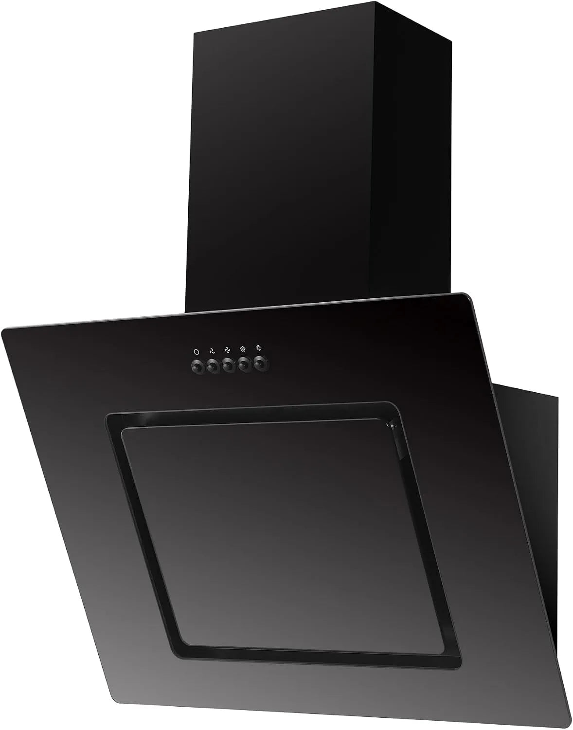 respekta CH22010SBZ, Nástěnné digestoře, Regarda rozsah kapuce bezhlavá / sklopná kapuce 60 cm / kovový kryt se skleněným, Černá, 60 cm, 62 dB