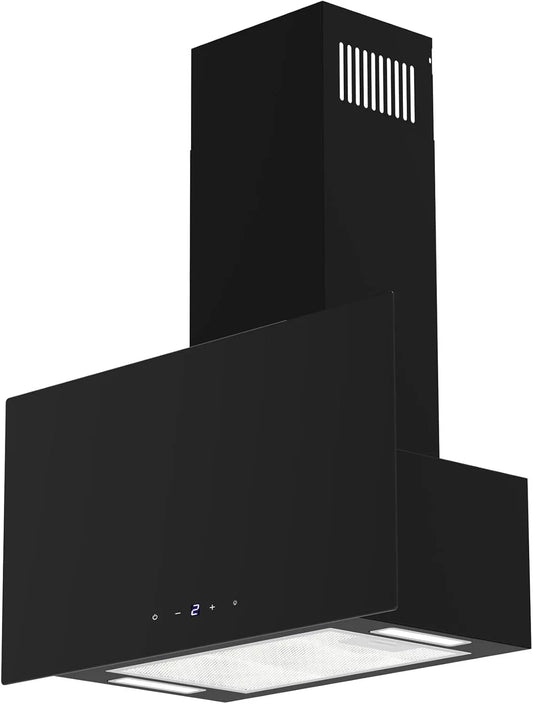 respekta CH27060S-20, Nástěnné digestoře, Lio Bezhlavý rozsah kapoty 60 cm / s plochým sklem vpředu / v černém / Třída, Černá, 60 cm, 57 dB