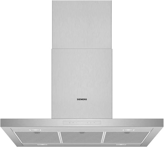 Siemens iQ500 LF97BCP50, Ostrůvkové digestoře, Integrovaná ostrovní kapota 90 cm nerezová ocel, Stříbrná, 90 cm, 1, 5 w