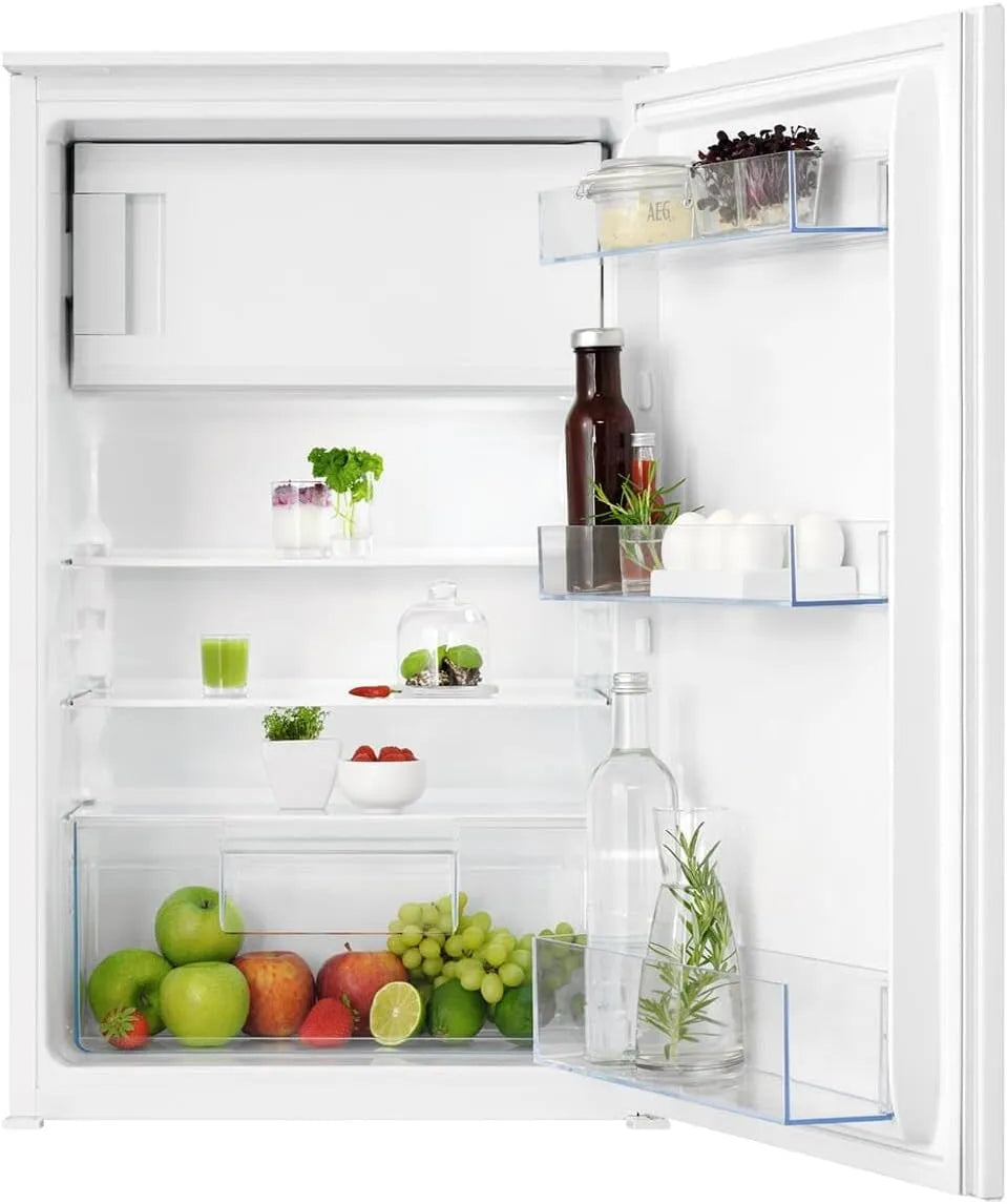 AEG NSF5O880ES, Mrazničky, Built- in lednice s mrazákem, Bílá, 88 cm, 124 l, 110 l, 14 l