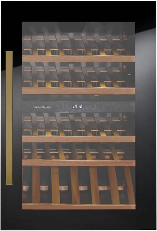 Küppersbusch K-Series.8, Vestavné vinotéky, FWK 2800.0 S4 Instalace vinného klimatického boxu černá / Gold, Černá / zlatá, 87, 8 cm